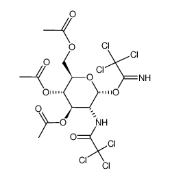 3,4,6-tri-O-acetyl-2-deoxy-2-trichloroacetamido-α/β-D-glucopyranose trichloroacetimidate Structure