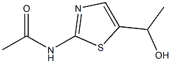N-[5-(1-hydroxyethyl)-1,3-thiazol-2-yl]acetamide结构式