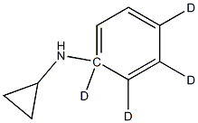 4-cyclopropylamino(benzene-d4)结构式