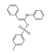 (Z)-1-(phenylseleno)-2-phenylethenyl p-toluenesulfonate结构式