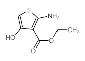 3-Thiophenecarboxylicacid, 2-amino-4-hydroxy-, ethyl ester结构式