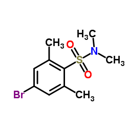 4-Bromo-N,N,2,6-tetramethylbenzenesulfonamide结构式