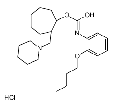 [(1R,2R)-2-(1-piperidylmethyl)cycloheptyl] N-(2-butoxyphenyl)carbamate hydrochloride Structure