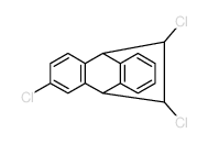 2,11,12-trichloro-9,10-dihydro-9,10-ethanoanthracene结构式