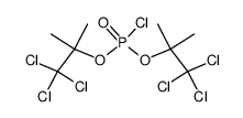 BIS(2,2,2-TRICHLORO-1,1-DIMETHYLETHYL) PHOSPHOROCHLORIDATE Structure