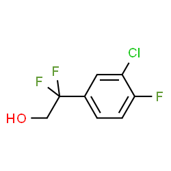 2-(3-chloro-4-fluorophenyl)-2,2-difluoroethan-1-ol Structure
