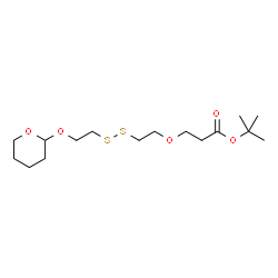 THP-SS-PEG1-Boc结构式