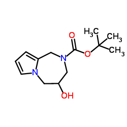 tert-Butyl 4-hydroxy-4,5-dihydro-1H-pyrrolo[1,2-a][1,4]diazepine-2(3H)-carboxylate Structure