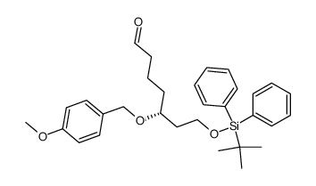 (R)-7-(tert-Butyl-diphenyl-silanyloxy)-5-(4-methoxy-benzyloxy)-heptanal Structure