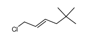 1-chloro-5,5-dimethyl-2-hexene Structure