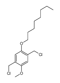 2,5-二(氯甲基)-1-甲氧基-4-辛氧基苯结构式