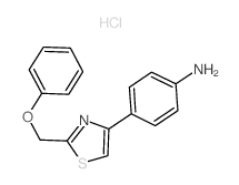 4-[2-(phenoxymethyl)-1,3-thiazol-4-yl]aniline Structure