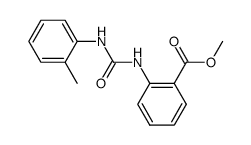 methyl 2-(3-(o-tolyl)ureido)benzoate Structure