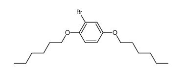 2-bromo-1,4-bis(hexyloxy)benzene Structure