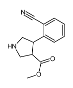 methyl 4-(2-cyanophenyl)pyrrolidine-3-carboxylate结构式