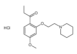 1-[4-methoxy-2-(2-piperidin-1-ylethoxy)phenyl]propan-1-one,hydrochloride结构式