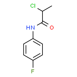 2-Chloro-N-(4-fluorophenyl)propanamide Structure