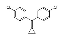 1-chloro-4-[(4-chlorophenyl)-cyclopropylidenemethyl]benzene结构式