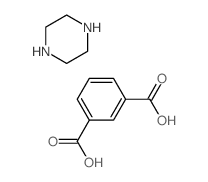benzene-1,3-dicarboxylic acid; piperazine结构式