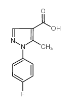 1-(4-fluorophenyl)-5-methylpyrazole-4-carboxylic acid Structure