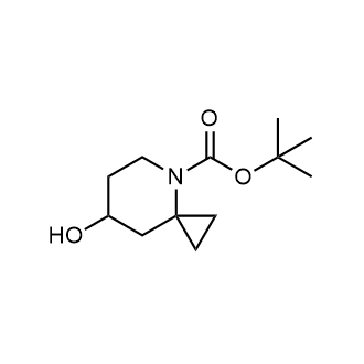 7-羟基-4-氮杂螺[2.5]辛烷-4-甲酸叔丁酯结构式