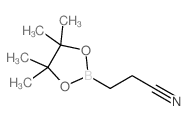 3-(4, 4, 5, 5-Tetramethyl-1, 3, 2-dioxaborolan-2-yl)propanenitrile Structure