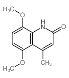 2(1H)-Quinolinone,5,8-dimethoxy-4-methyl- Structure