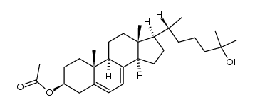 cholesta-5,7-diene-3β,25-diole 3β-acetate结构式