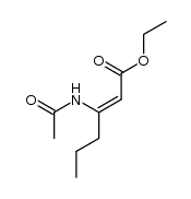 (Z)-ethyl 3-acetamido-2-hexenoate Structure
