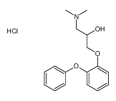 1-(dimethylamino)-3-(2-phenoxyphenoxy)propan-2-ol,hydrochloride Structure