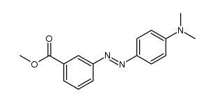 methyl 3-[(N,N-dimethylaminophenyl)-4'-diazenyl]benzoate结构式