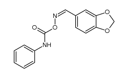 piperonal-((Z)-O-phenylcarbamoyl oxime )结构式
