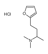 4-(furan-2-yl)butan-2-yl-dimethylazanium,chloride Structure