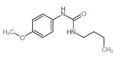 Urea,N-butyl-N'-(4-methoxyphenyl)- Structure