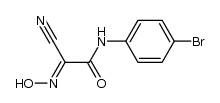 2-((4-bromophenyl)amino)-N-hydroxy-2-oxoacetimidoyl cyanide结构式