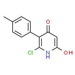 6-CHLORO-5-(4-METHYLPHENYL)-2,4-PYRIDINEDIOL structure