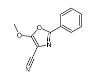 5-methoxy-2-phenyl-1,3-oxazole-4-carbonitrile结构式