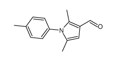 2,5-二甲基-1-对甲苯-1H-吡咯-3-甲醛结构式