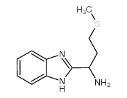 1-(1H-BENZIMIDAZOL-2-YL)-3-(METHYLTHIO)PROPAN-1-AMINE structure