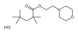 2-morpholin-4-ylethyl 2,2,4,4-tetramethylpentanoate,hydrochloride结构式