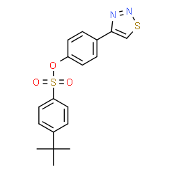 4-(1,2,3-THIADIAZOL-4-YL)PHENYL 4-(TERT-BUTYL)BENZENESULFONATE picture