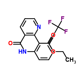 2-(ETHOXYCARBONYLMETHYL)-3'-(TRIFLUOROMETHYLNICOTINANILIDE) Structure