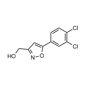 (5-(3,4-二氯苯基)异噁唑-3-基)甲醇结构式