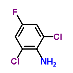 2,6-Dichloro-4-fluoroaniline structure