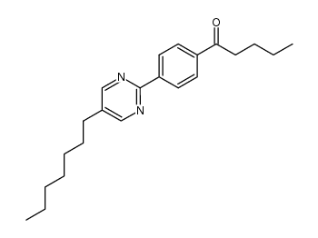 1-(4-(5-heptylpyrimidin-2-yl)phenyl)pentan-1-one Structure