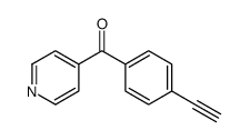 (4-Ethynylphenyl)-4-pyridinylmethanone结构式