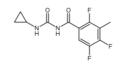 1-cyclopropyl-3-(2,4,5-trifluoro-3-methyl-benzoyl)-urea结构式