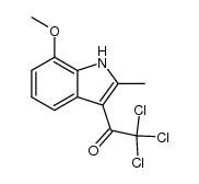 2-methyl-3-trichloroacetyl-7-methoxyindole结构式
