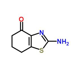 2-氨基-6,7-二氢-5H-苯并噻唑-4-酮结构式