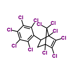 5-(Pentachlorophenyl)-1,2,3,4,7,7-hexachloro-2-norbornene Structure